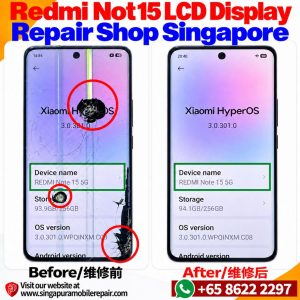Redmi Note 15 5G LCD Display Replacement Singapore