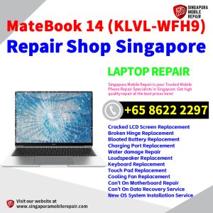 Huawei MateBook 14 (KLVL-WFH9) Repair Shop Singapore-华为电脑修理中心